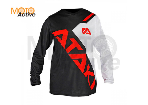 Джерси ATAKI Impact черная/белая/красная